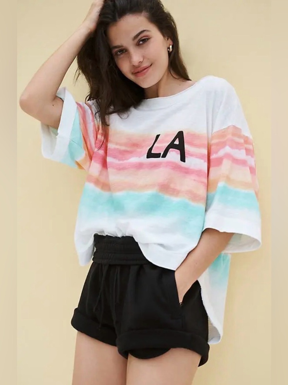Anthropologie Daily Practice Sunset Short Sleeve Tee